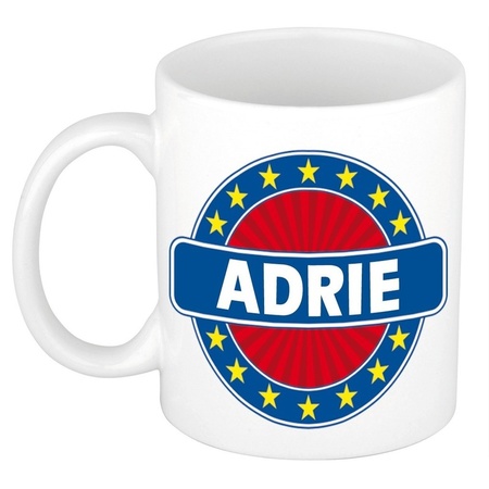 Voornaam Adrie koffie/thee mok of beker