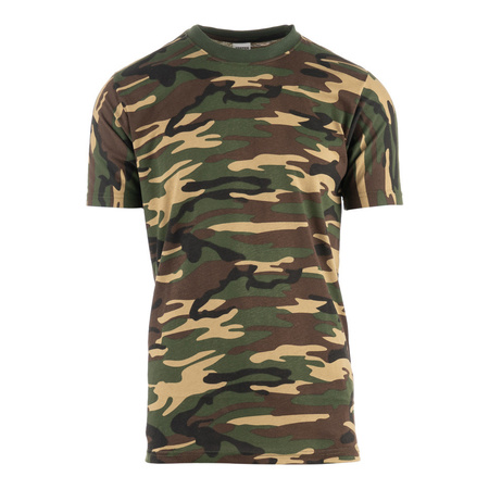 Heren t-shirt korte mouwen camouflage print