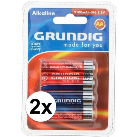 Batteries LR6 AA Grundig 8 pieces
