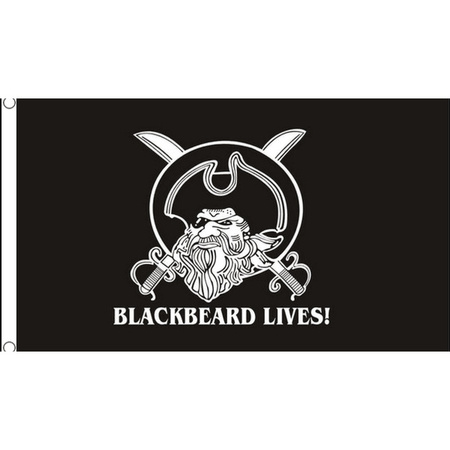 Zwarte piratenvlag Blackbeard