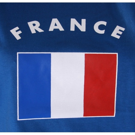 Heren singlet met de Franse vlag