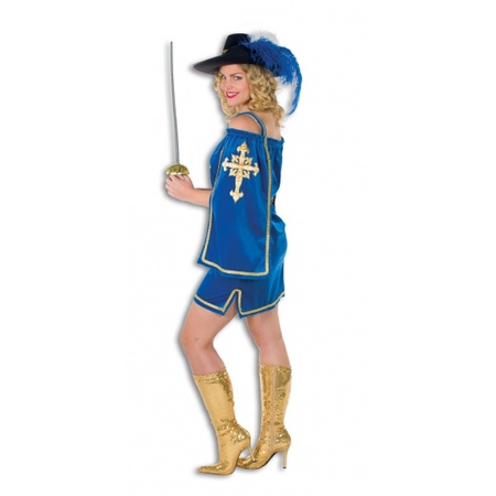 Luxe musketier kostuum voor dames