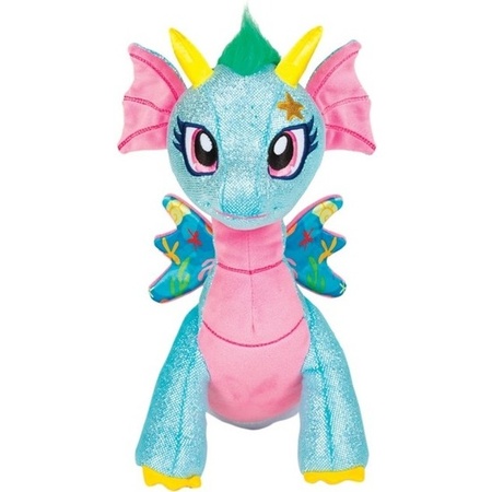 Blue/pink sea dragon cuddle toy Sea Sparkle 25 cm