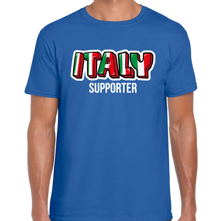 Blauw fan shirt / kleding Italy supporter EK/ WK voor heren