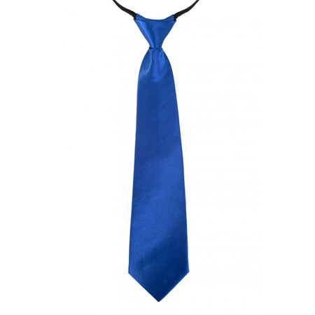 Blauwe verkleed stropdassen 40 cm voor dames/heren