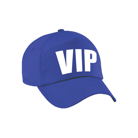 Verkleed VIP pet / cap blauw voor dames en heren