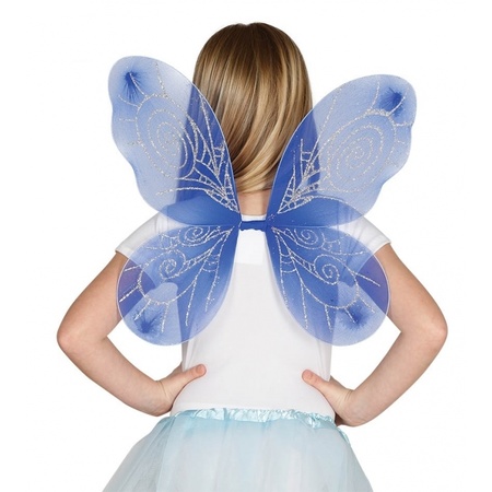 Blauwe vlindervleugeltjes voor meisjes