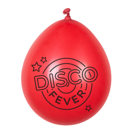 Boland 6x disco ballonnen -  ca. 25 cm - Feestversiering en decoraties
