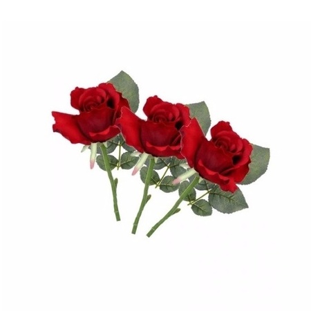 20 rode kunst rozen 30 cm