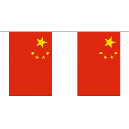 Stoffen vlaggenlijn China 3 meter