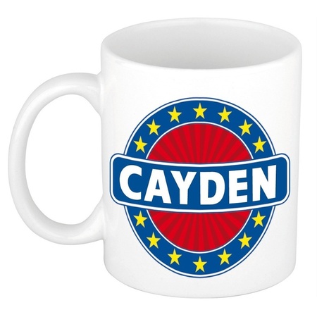 Voornaam Cayden koffie/thee mok of beker