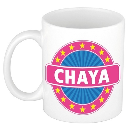 Voornaam Chaya koffie/thee mok of beker