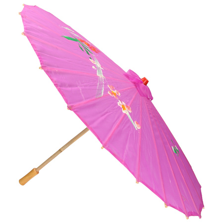 Decoratie parasol China paars 80 cm