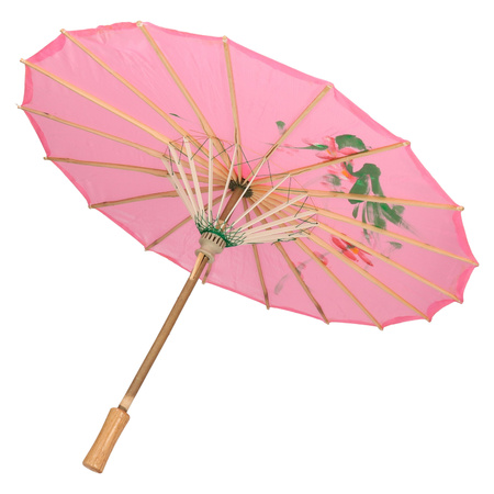 Decoratie parasol China roze 80 cm