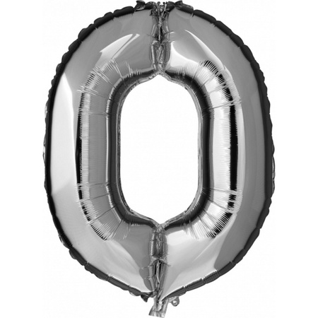 80 jaar leeftijd helium/folie ballonnen zilver feestversiering