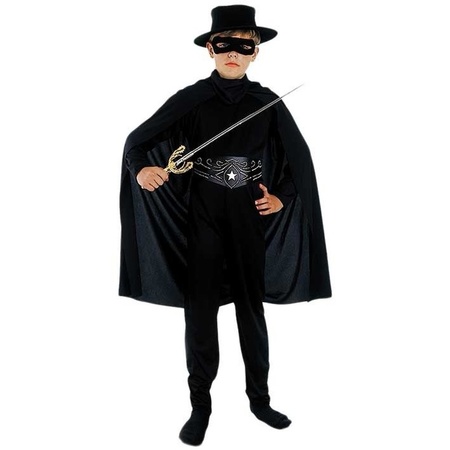 Voordelig zwarte held verkleed kostuum voor kinderen