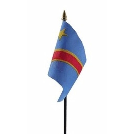 Congo vlaggetje polyester