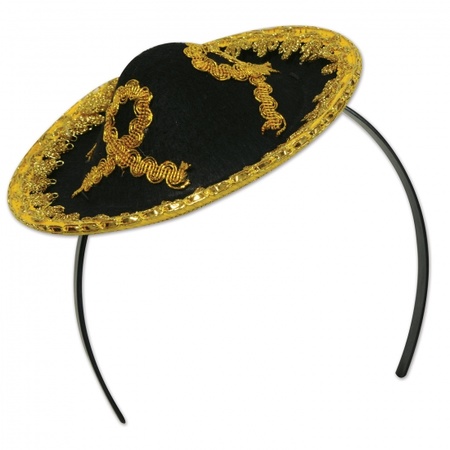 Headband with mini sombrero