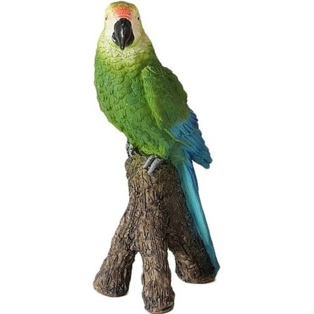Archeologisch uitzending Overleven Groen tuindecoratie/woondecoratie beeld zittende ara papegaai vogel 21 cm |  Fun en Feest