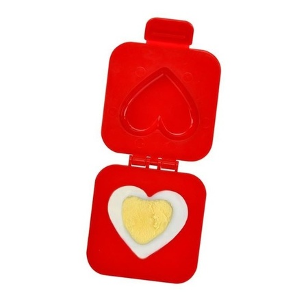 Eiervormer hartvorm rood bruiloft cadeau