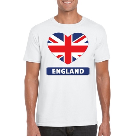 I love Engeland t-shirt wit heren