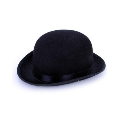 Bowler hat black - for adults
