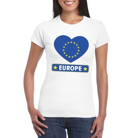 I love Europa t-shirt wit dames