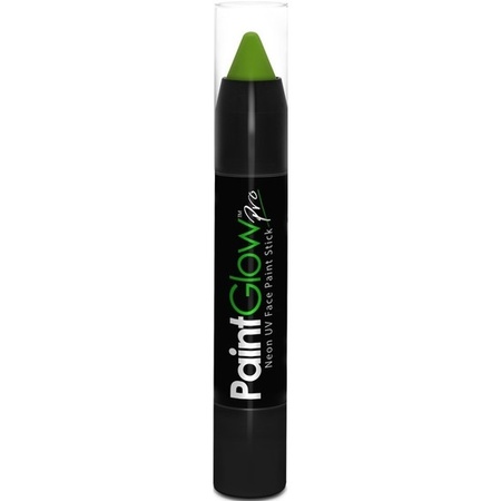 Face paint stick - neon groen - UV/blacklight - 3,5 gram - schmink/make-up stift/potlood