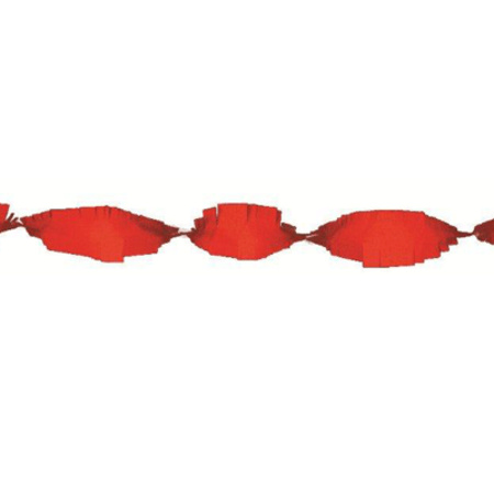 Crepe papier slinger rood 24 meter