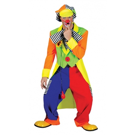 Gekleurd clownspak voor heren