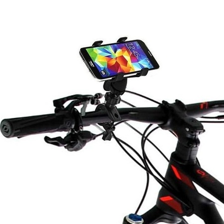 Mobiele telefoon/smartphone standaard voor op de fiets