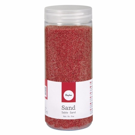 Fijne zandkorreltjes rood 475 ml