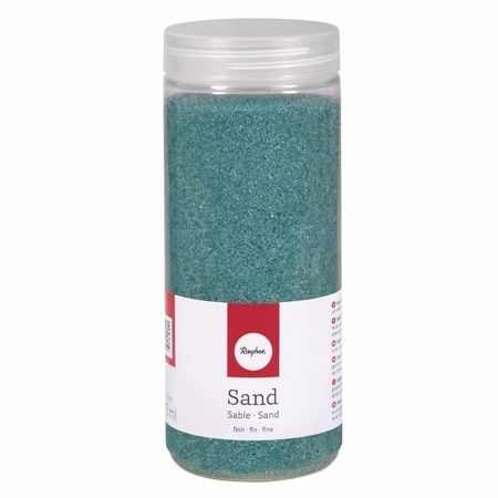 Fijne zandkorreltjes turquoise 475 ml