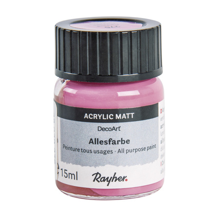 Acrylverf/hobbyverf fuchsia roze 15 ml hobby materiaal