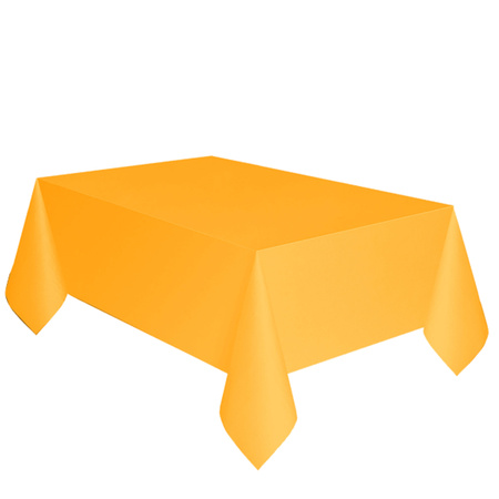 Feest versiering geel tafelkleed 137 x 274 cm papier