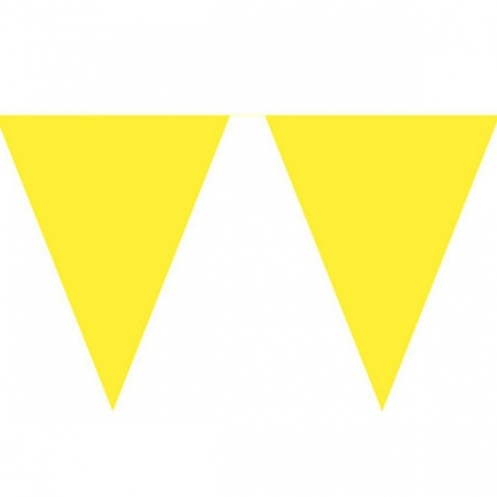 Gele vlaggenlijn 10 meter