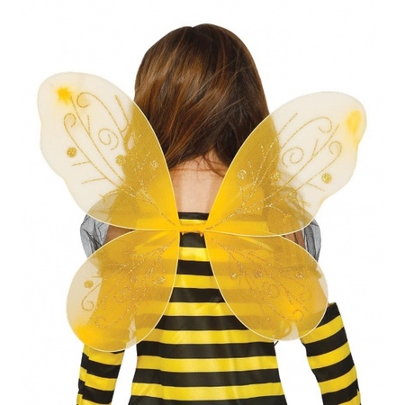 Gele vlindervleugeltjes voor meisjes