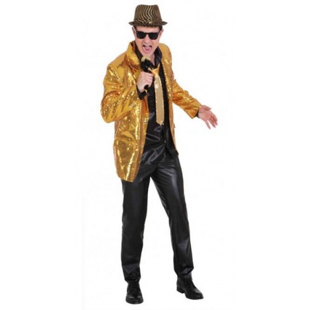 Golden jacket with sequins for men