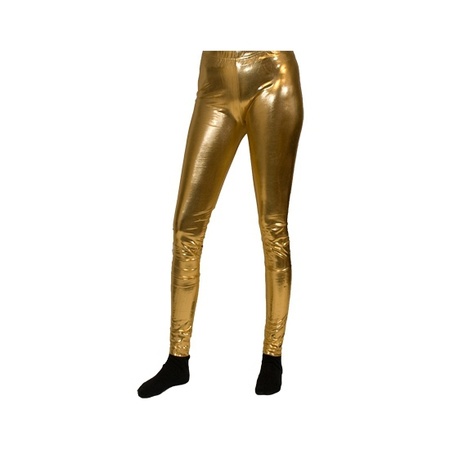 Gouden legging voor dames