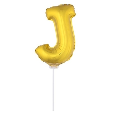 Folie ballon letter ballon J goud 41 cm