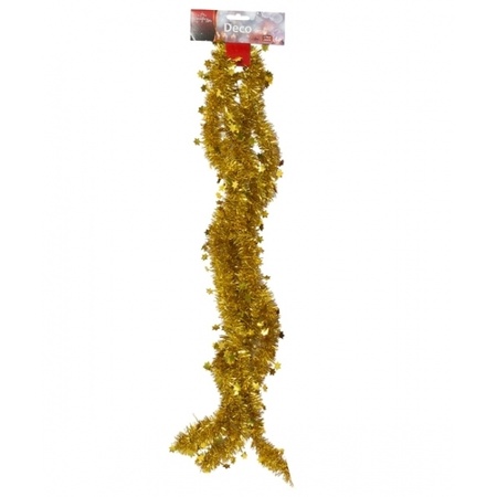 Gouden kerstboom slinger 270 cm