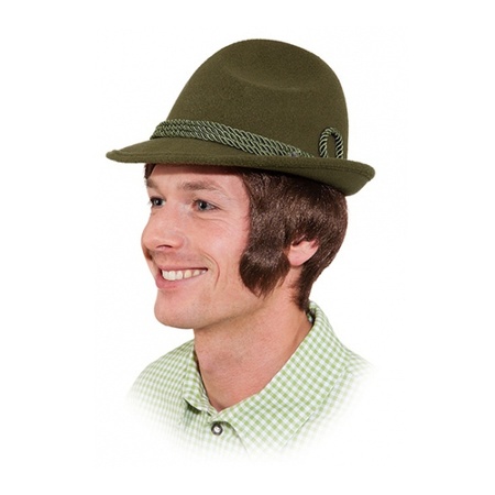 Groene bierfeest/oktoberfest hoed Hans verkleed accessoire voor dames/heren