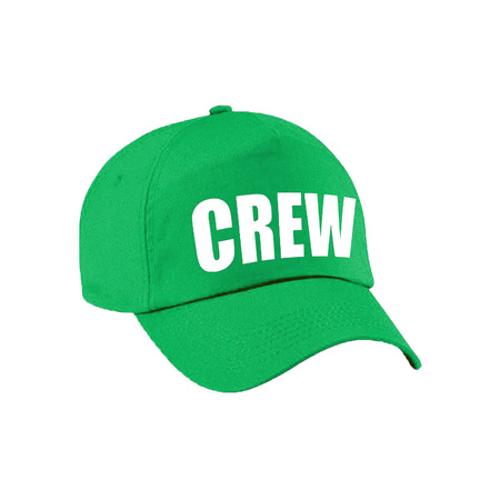 Green crew cap for adults