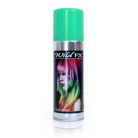 Set of 3x colors hairspray paint 125 ml - Green Orange and White