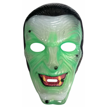 Groene heksen masker doorzichtig