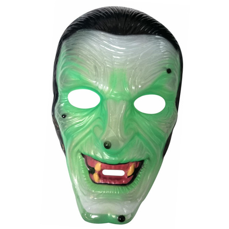Groene heksen masker doorzichtig