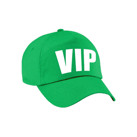 Verkleed VIP pet / cap groen voor dames en heren