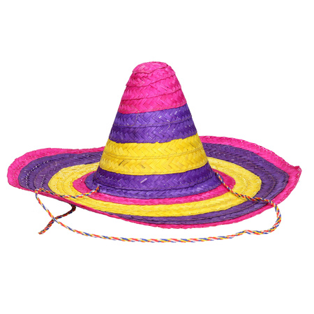 Multi colour verkleed sombreros hoeden