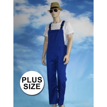 Big size blue dungarees for adults