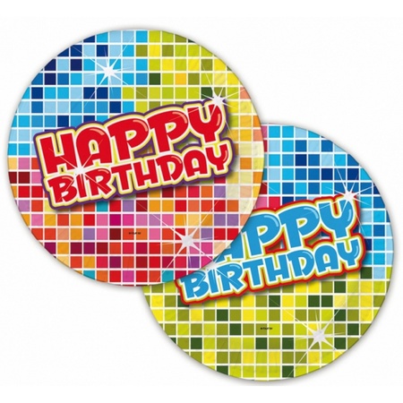 Happy Birthday party plates 6 pcs
